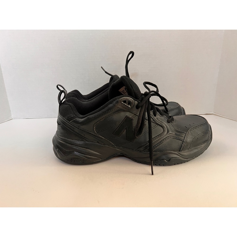 New Balance 624 Cross Training Shoes Black Leather WX624AB2 Womens 11 Wide - Picture 4 of 7